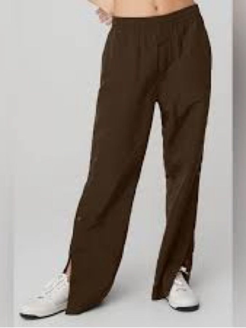 ALO Yoga Men's Dark Brown Split-Hem Joggers 1203